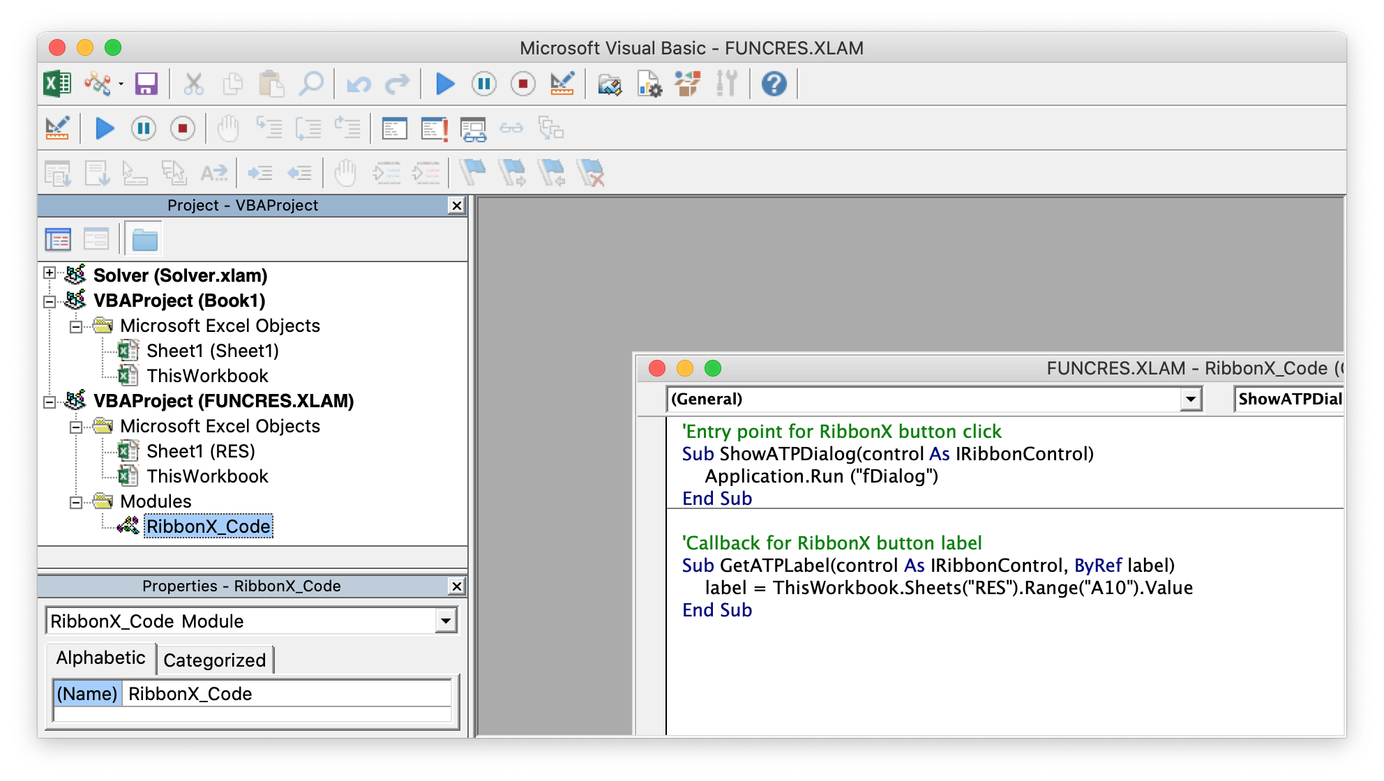 excel for mac vba programming