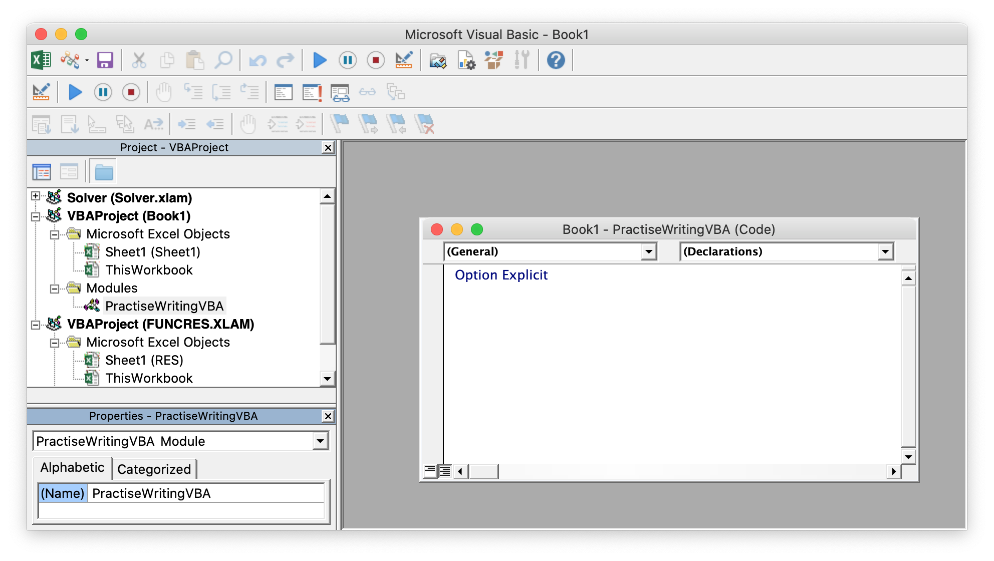 running vba in excel 2016 mac