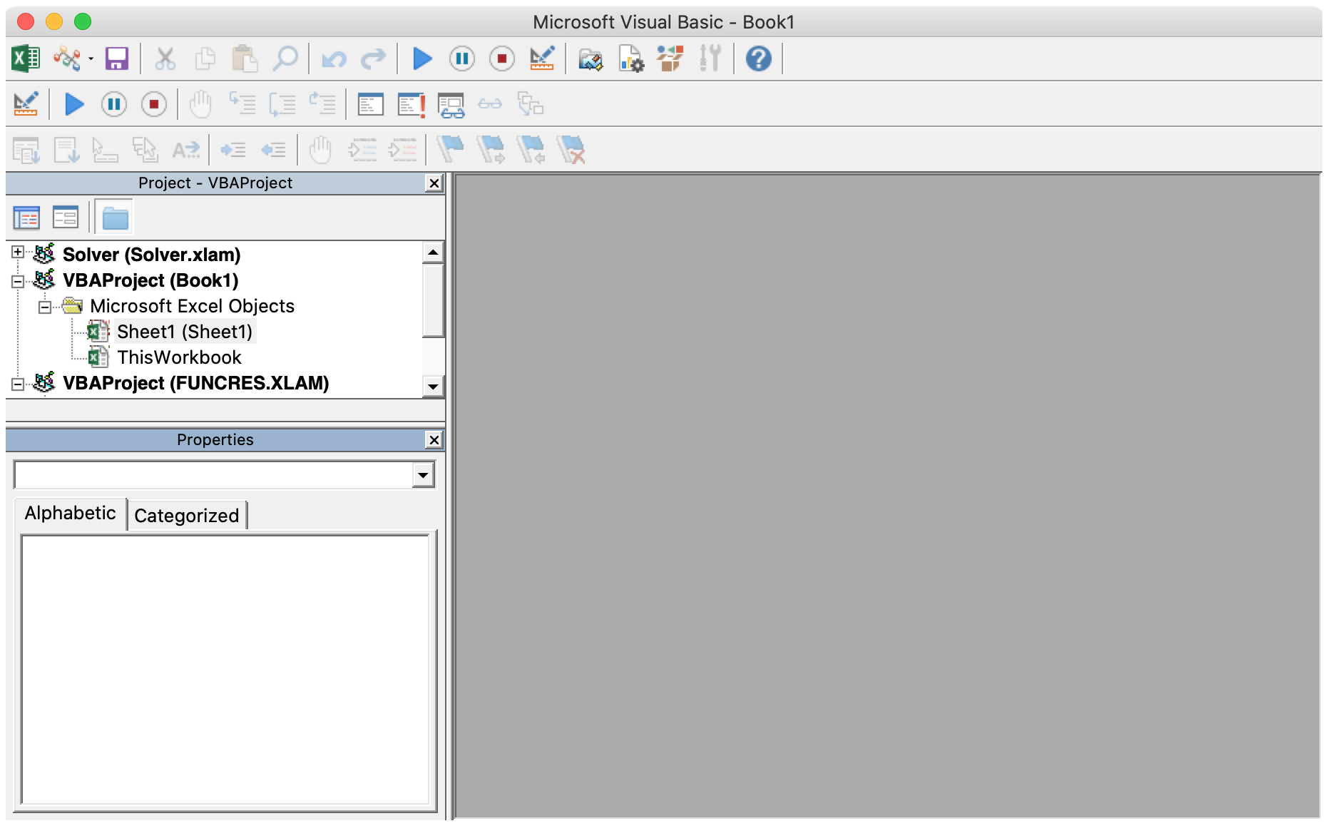 start visual basic editor in excel for mac